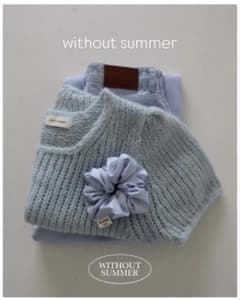 [お値下げ可能] WITHOUT SUMMER(ウィズアウトサマー) 半袖ニットのサムネイル