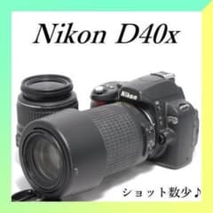 ✨Nikon D40X✨ダブルレンズ✨カメラデビューに✨スマホ転送✨一眼レフ✨ ✨Nikon D40X✨Wレンズ✨ショット数少✨入門モデル✨スマホ転送✨一眼