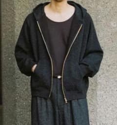LIDNM WOOL CASHMERE ZIP HOODIE - メルカリ