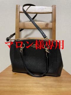 COACH バッグ トートバッグ ブラック ラグジュアリーグレーン レザーのサムネイル