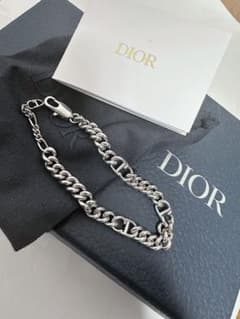 【美品 レシート付】Dior チェーンブレスレット CDロゴのサムネイル