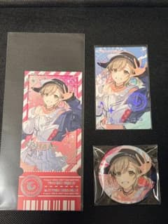 プロセカ ビビバス ファンミ 小豆沢こはね 缶バッジ エピカ チケット風カードのサムネイル
