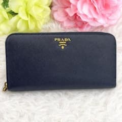 PRADA プラダ サフィアーノ 長財布 ラウンドファスナー ネイビーのサムネイル