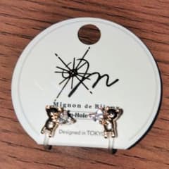 ☆同梱398円☆Mignon de Bijoux クマモチーフ イヤリングのサムネイル