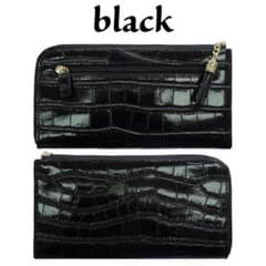 L字本革財布　ブラックのサムネイル