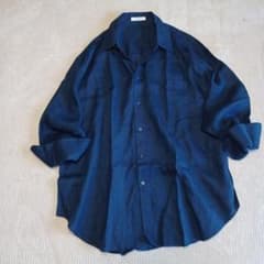 極美品 マカフィー トゥモローランド リネン長袖シャツ 36 麻100% 日本 