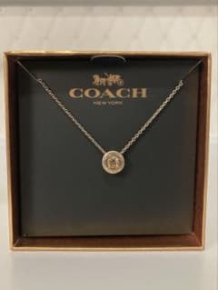 COACH ローズゴールド ネックレス OPN CRCL STN NCKのサムネイル