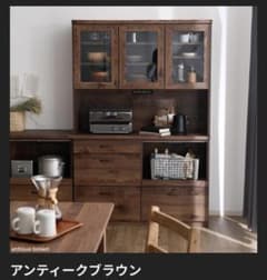LOWYA アンティークブラウン 食器棚 3段可動 LOWYA アンティークブラウン 食器棚 3段可動 - メルカリ