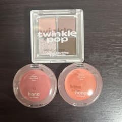 TWINKLE POP アイパレット & hana by hince チークのサムネイル