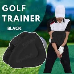 三角スイング トレーナー ブラック ゴルフ 三角先生 スイング 練習 ポンプ付のサムネイル