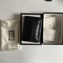 GUCCI 三つ折りウォレット3つ折り財布小物 黒547070レディースのサムネイル