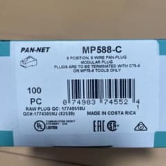 PANDUIT PAN-NET MP588-C モジュラープラグ 100個入 - メルカリ