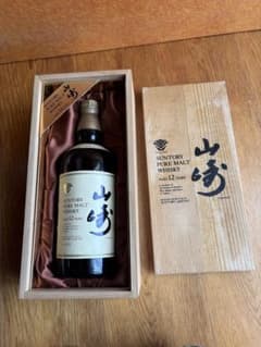 木箱 サントリー 山崎 12年 ピュアモルトウイスキー 750ml - メルカリ