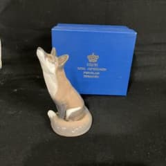 置物　ロイヤルコペンハーゲン　きつね　共箱付き 置物 ロイヤルコペンハーゲン きつね 共箱付き - メルカリ