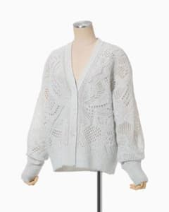 Mame kurogouchi shimmering knit cardiganのサムネイル