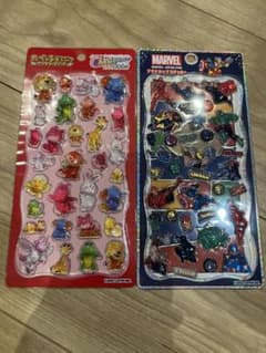 たべっ子どうぶつ MARVEL チェリジェムプチドロップステッカー 2種セットのサムネイル