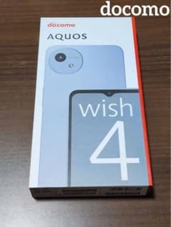 新品未使用 docomo AQUOS wish 4 ライトブルー 本体 - メルカリ