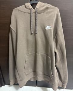 NIKE パーカー ブラウン 刺繍ロゴ Lサイズのサムネイル