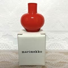 marimekko オレンジ 花瓶 フラワーベース レアカラー レッド - メルカリ