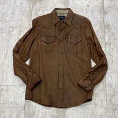 バナナリパブリック BANANA REPUBLIC レザーシャツ 羊革 L - メルカリ
