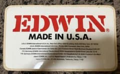 【レア非売品】EDWIN レトロサインプレート　看板　ヴィンテージ レア非売品】EDWIN レトロサインプレート 看板 ヴィンテージ - メルカリ
