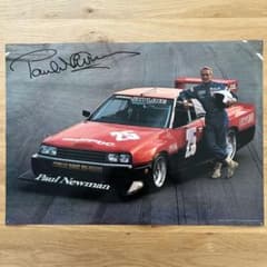 80年代 日産 スカイライン 2000ターボ ポールニューマン 旧車 ポスター 希少】80年代旧車ポスター 日産 6thスカイライン ポール