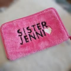SISTER JENNI 파우치 핑크 퍼 하트 약 20㎝