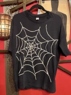 Vintage 80s オリジナル　スパイダーウェブTシャツ　蜘蛛の巣のサムネイル