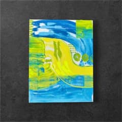 タイトル「マーベラス」抽象アクリル画 Sea glass】抽象アクリル画 - メルカリ