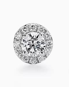 ティファニー ダイヤモンドピアス片耳 プラチナ - メルカリ