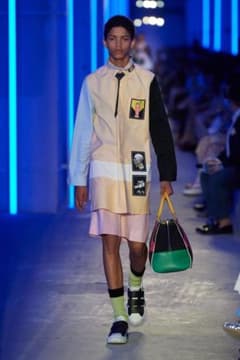 PRADA 2019 パッチワークシャツ 切り替え - メルカリ