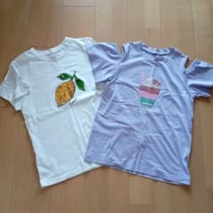 レモンと飲み物デザインのTシャツセット150のサムネイル