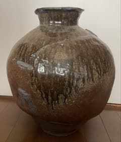 古常滑　大壺　飾壺　胡麻だれ　特大49cm 16kg 　　　T.s9443 古常滑 大壺 飾壺 胡麻だれ 特大49cm 16kg T.s9443 - メルカリ