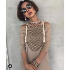 ニット/セーター MEDI CROCHET LAYERED KNIT Ameri（アメリ）の「MEDI CROCHET LAYERED KNIT（ニット/セーター