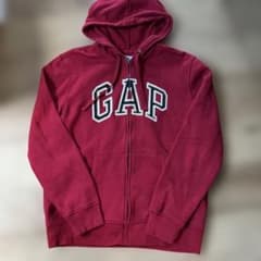 み*ー様 GAP 赤 フルジップパーカー Mサイズ - メルカリ