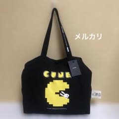 CUNE コラボ パックマントートバッグ 食べられるウサギ 黒 - メルカリ