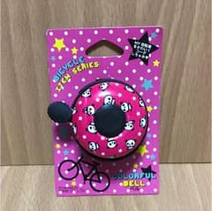 自転車用 ベル パンダ ピンク 新品未使用のサムネイル