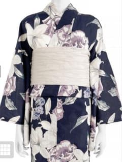 【新品】GRL 浴衣セット ネイビー 浴衣 下駄 飾り帯紐 兵児帯 カゴバッグ 新品】GRL 浴衣セット ネイビー 浴衣 下駄 飾り帯紐 兵児帯 カゴバッグ