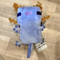 マインクラフト　ウーパールーパー　ぬいぐるみリュック　マイクラ　青