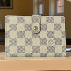 q63 ヴィエノワ ダミエアズール ルイヴィトン がま口 二つ折り財布