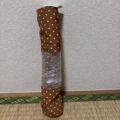 ブラウン水玉ポリエステル生地 110cm幅のサムネイル
