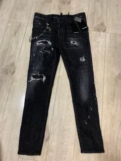 値下げ⭐︎新品未使用⭐︎タグ付メンズDSQUARED2 ブラックスキニーパンツ 46のサムネイル