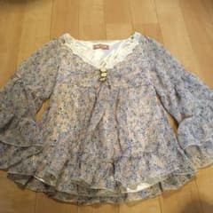 【美品】ロジータ♡春用ふんわり花柄シフォンチュニックのサムネイル