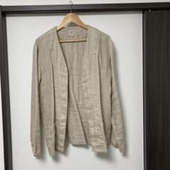 桃太郎ジーンズ リネン ベージュ カーディガン 42サイズ - メルカリ