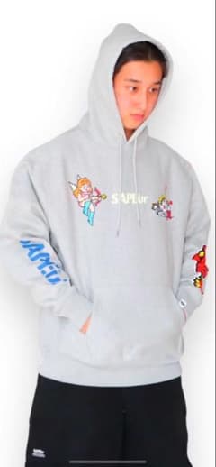 サプール sapeur ビックリマン　パーカー XL グレーのサムネイル