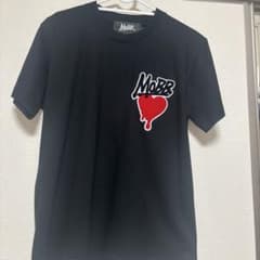 モブ ハートロゴ ワッペン Tシャツ ブラック Sサイズのサムネイル