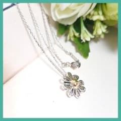 TIFFANY パロマピカソ デイジー ネックレス シルバー ゴールド 41cm 