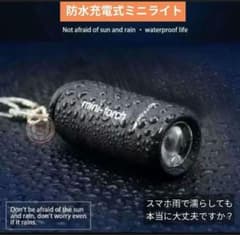 ✨こんなに小さいのに USB充電式で 16.8g ／55mm 防水ミニライト