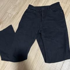 黒デニム　フレア　GU Mサイズのサムネイル