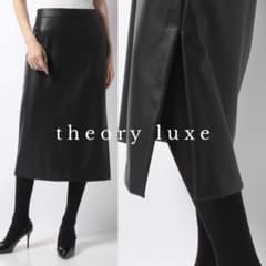 セオリーリュクス☆本革のようなフェイクレザースカート38 - メルカリ